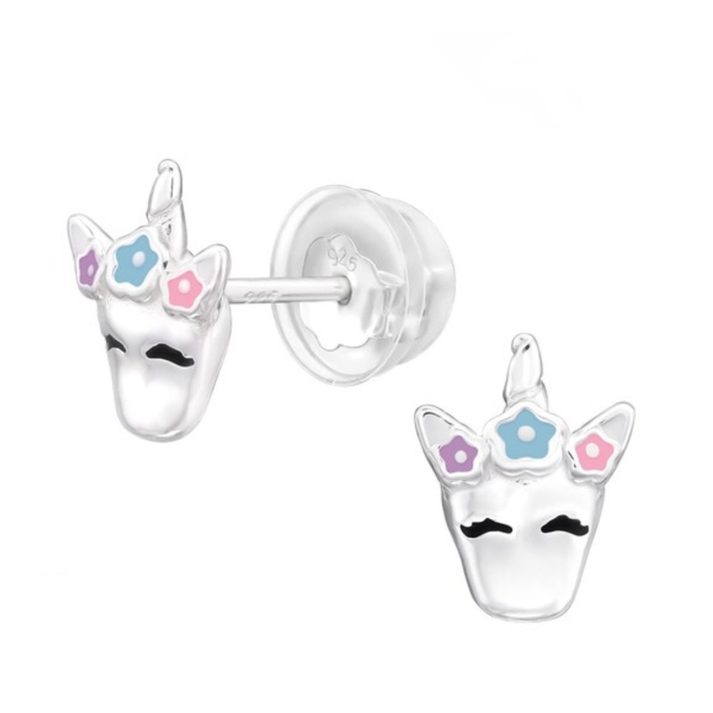 Unicorn earrings in 925 sterling silver